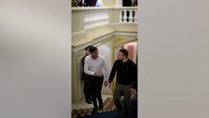 Володимир Зеленський зустрівся з прем'єр-міністром Британії Ріші Сунаком у Києві