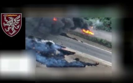 Львівські десантники знищили танк окупантів, який прикривав свою піхоту: відео