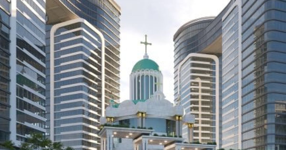 У Києві біля метро "Славутич" будують 10-поверховий "храмовий комплекс" з апартаментами / © Наші гроші