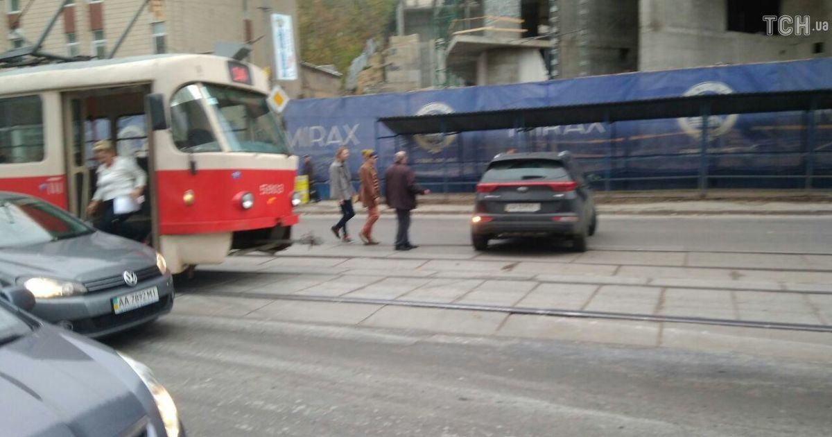 ДТП, Київ, трамвай 1 / © ТСН.ua