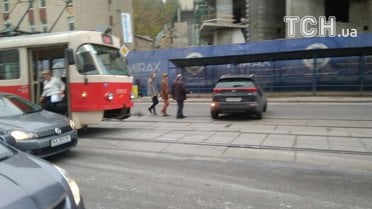 ДТП, Київ, трамвай 1 / © ТСН.ua