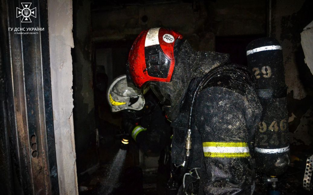Пожар в квартире / © Управление ГСЧС во Львовской области