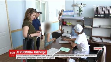 Скажена лисиця накинулася на дівчинку у Конотопі