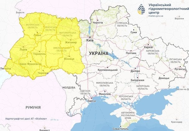 Погода в Україні 8 червня. Фото: Укргідрометцентр. / © Укргідрометцентр