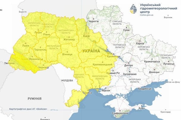 Синоптики попереджають про дощі та грози у багатьох областях України 12 травня / © Укргідрометцентр