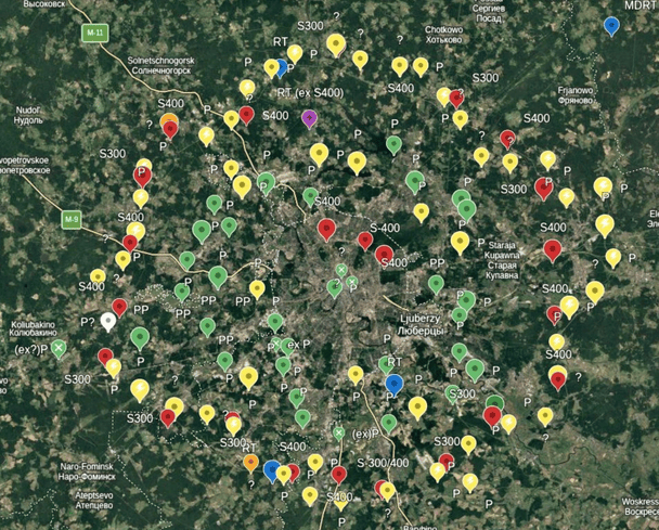 Схема ППО у Москві.  / © military.com