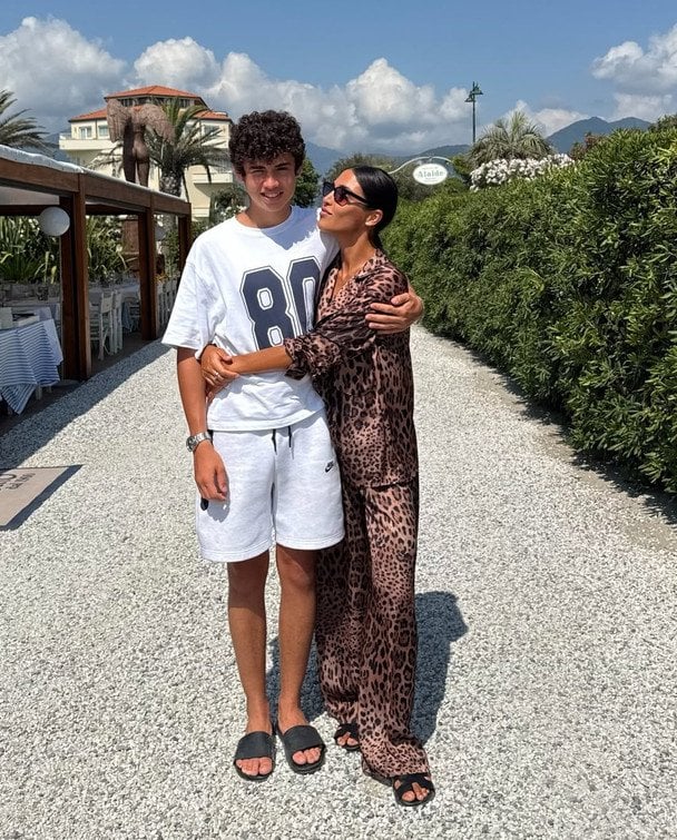 Санта Дімопулос із сином / © instagram.com/santadimopulos