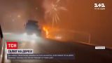 Новости мира: в Казахстане на трассе загорелся грузовик с пиротехникой
