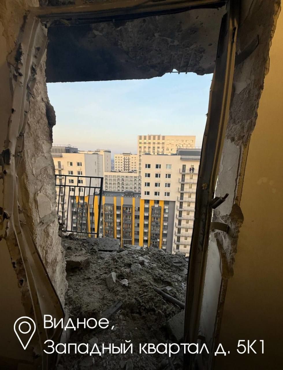 Наслідки атаки на Москву та Підмосков'я 11 березня / Фото: російські телеграмканали / © 