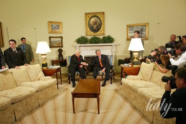 Прем’єр-міністр Ізраїлю Аріель Шарон під час зустрічі з президентом Бушем / © Associated Press