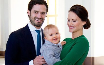Шведский принц Карл Филипп и принцесса София показали новые фото своего годовалого сына Александра