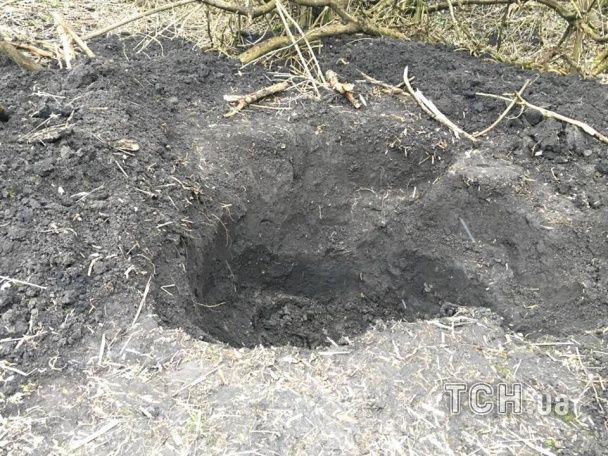 Місце, де виявили тіло Грабовського / © Фото Валерії Ковалінської/ТСН