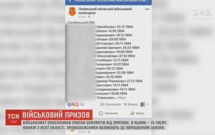 Львовский комиссариат обещает восстановить скандальный список уклонистов от призыва