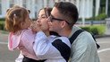 Роман Сасанчин із дружиною та донькою