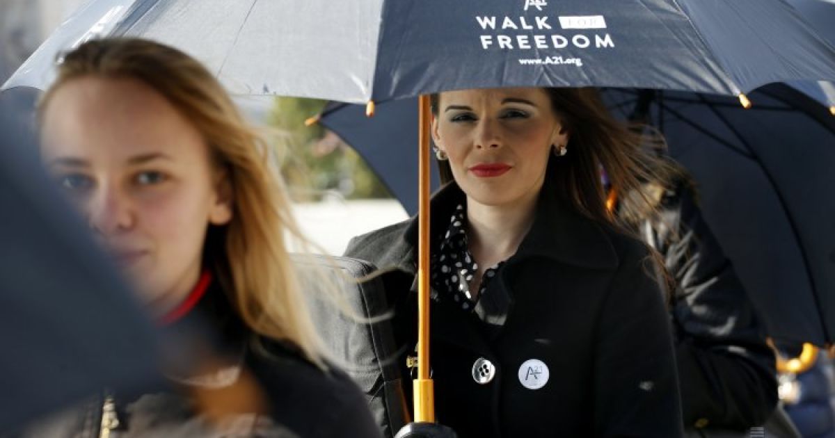Акція "Walk for Freedom" до дня протидії торгівлі людьми відбулася в Києві / © УНІАН