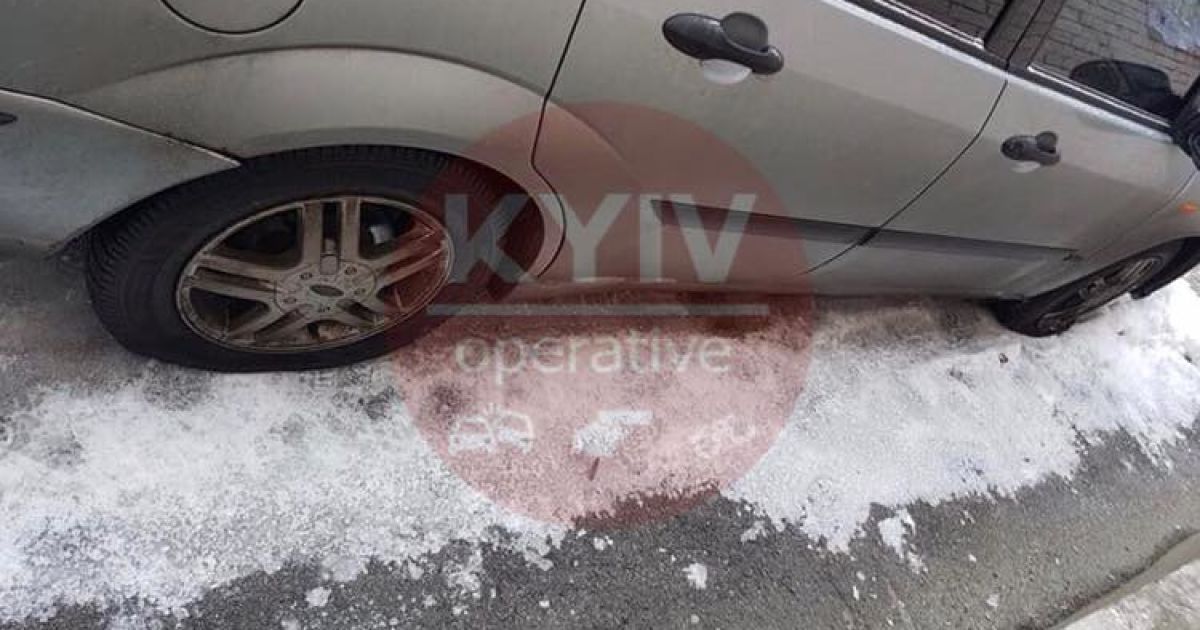 Пробитые колеса в Соломенском районе_5 / © Facebook/Киев Оперативный