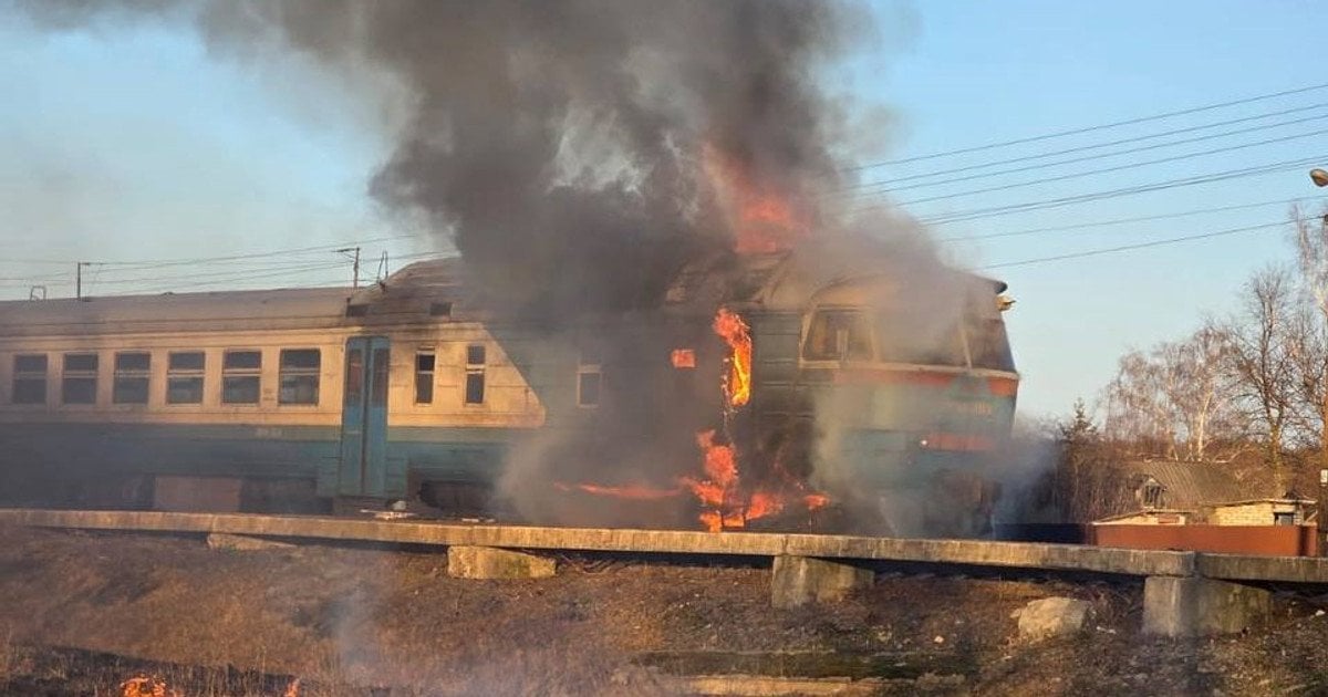 Влучання дрона у потяг на Сумщині
