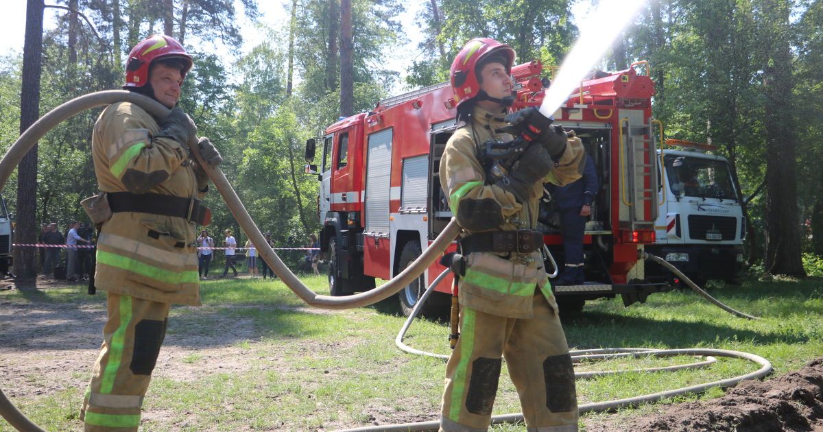 Навчання ДСНС з гасіння лісових пожеж Київ_3 / © Управління ДСНС Києва