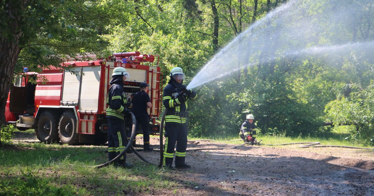 Навчання ДСНС з гасіння лісових пожеж Київ_6 / © Управління ДСНС Києва