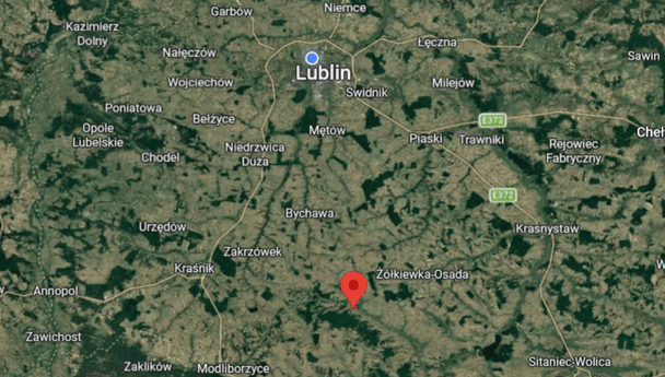 У Люблінському районі завивали сирени. Карти Google.