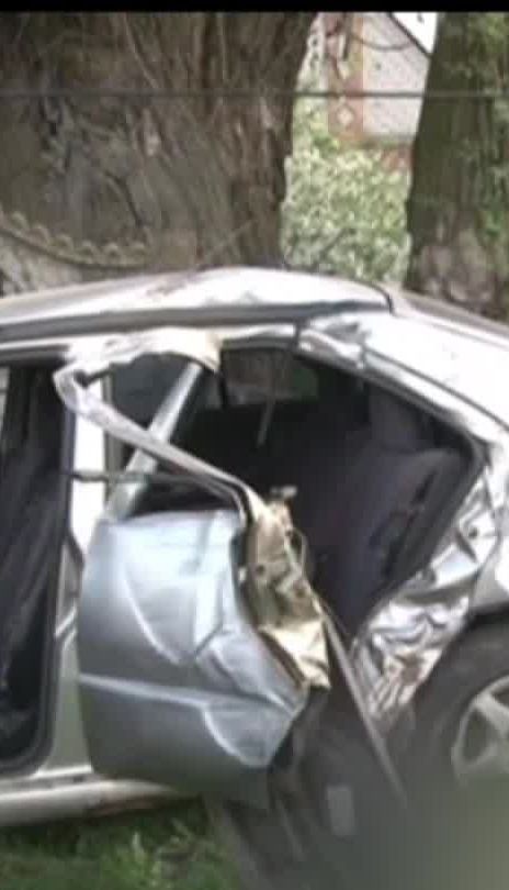 На Житомирщині автомобіль протаранив електроопору та бетонну огорожу, є загиблі