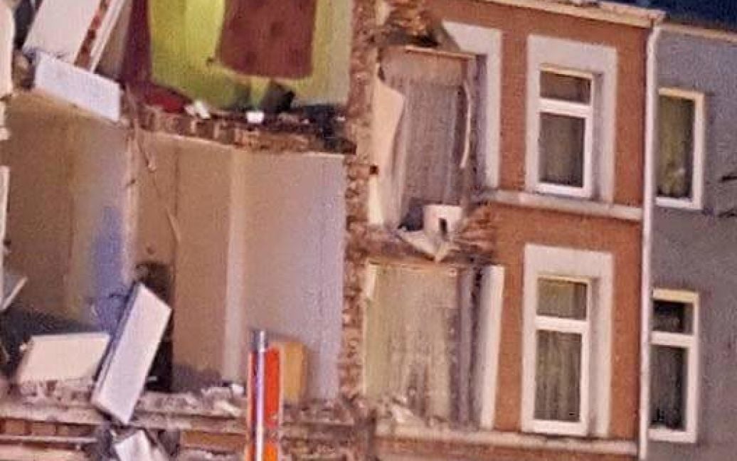Вибух у бельгійському місті Верв&#039;є зруйнував фасад будівлі. / © twitter.com/Hajib10