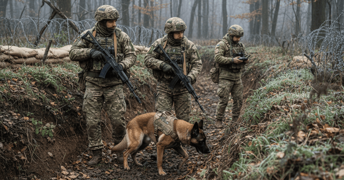 Військові з собакою