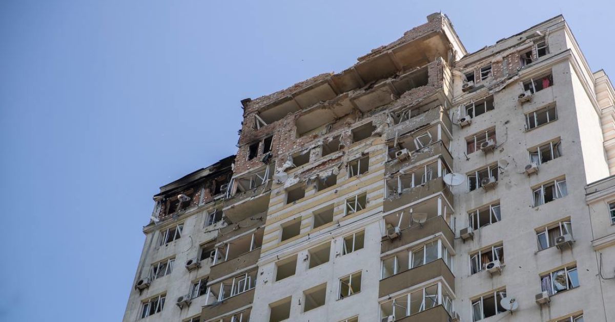 Кадри нічної атаки дронів у Голосіївському районі Києва 30 травня