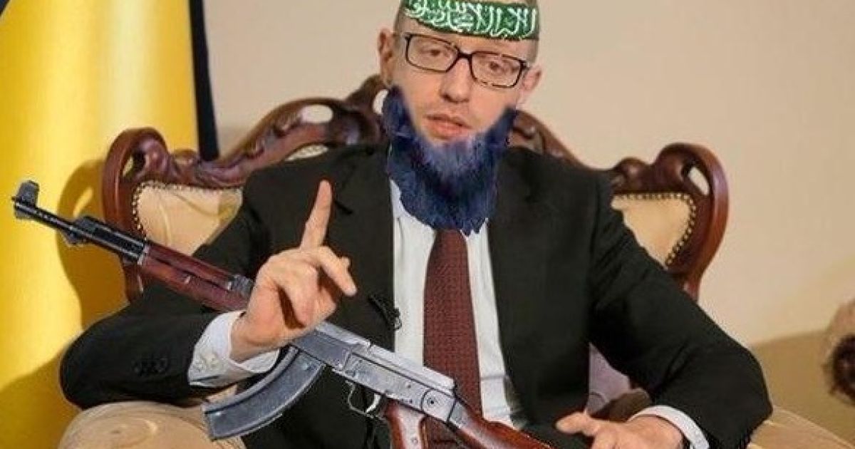 Фотожаба на Яценюка в Чечне / © соцмережі