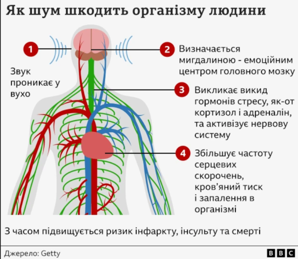 Як шум шкодить організму людини / © ВВС