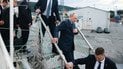 Президент РФ Володимир Путін з охороною
