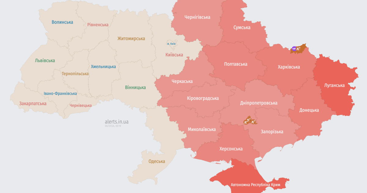 Мапа тривог