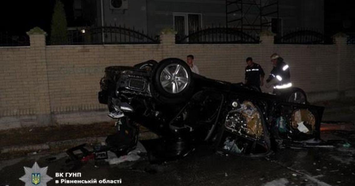 На Ровенщине свадьба закончилась массовой дракой, стрельбой и перевернутым джипом