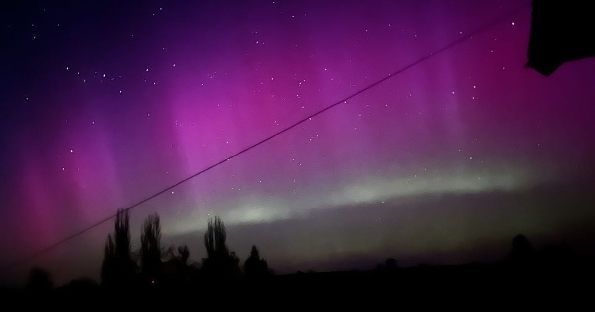 У ніч з 23 на 24 квітня більшість українців спостерігали короткочасне явище північного сяйва. Фото: mykola.buriak