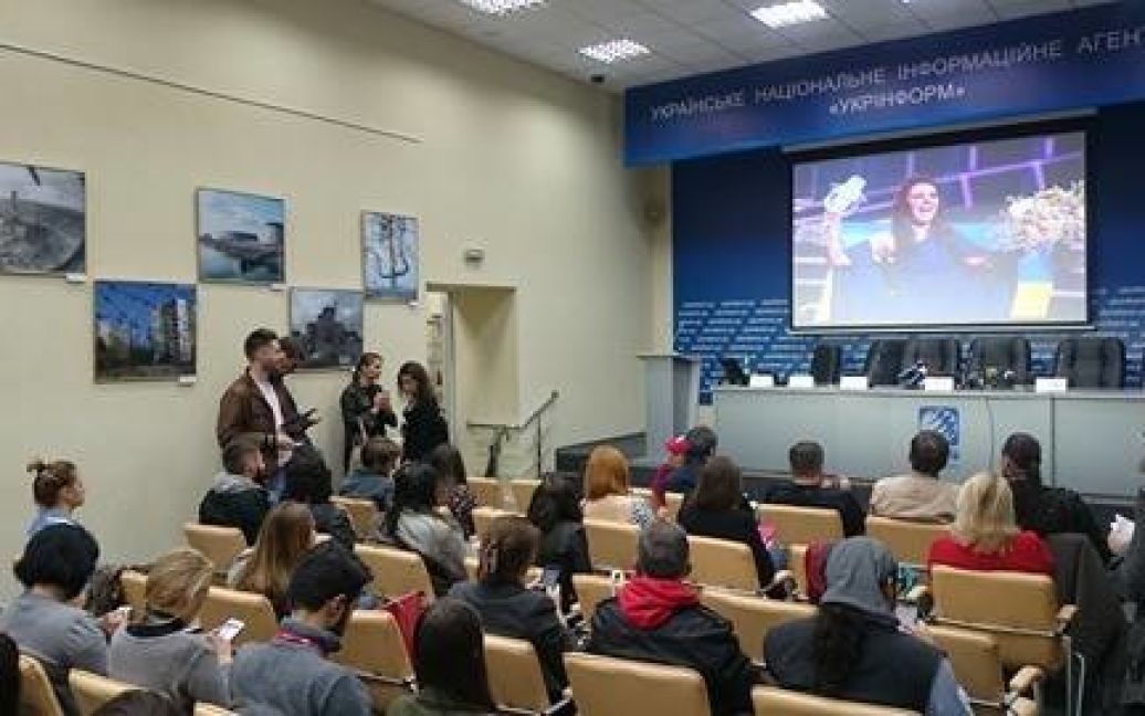 Джамала дала прес-конференцію в Києві / © Фото Івана Воробйова/ТСН