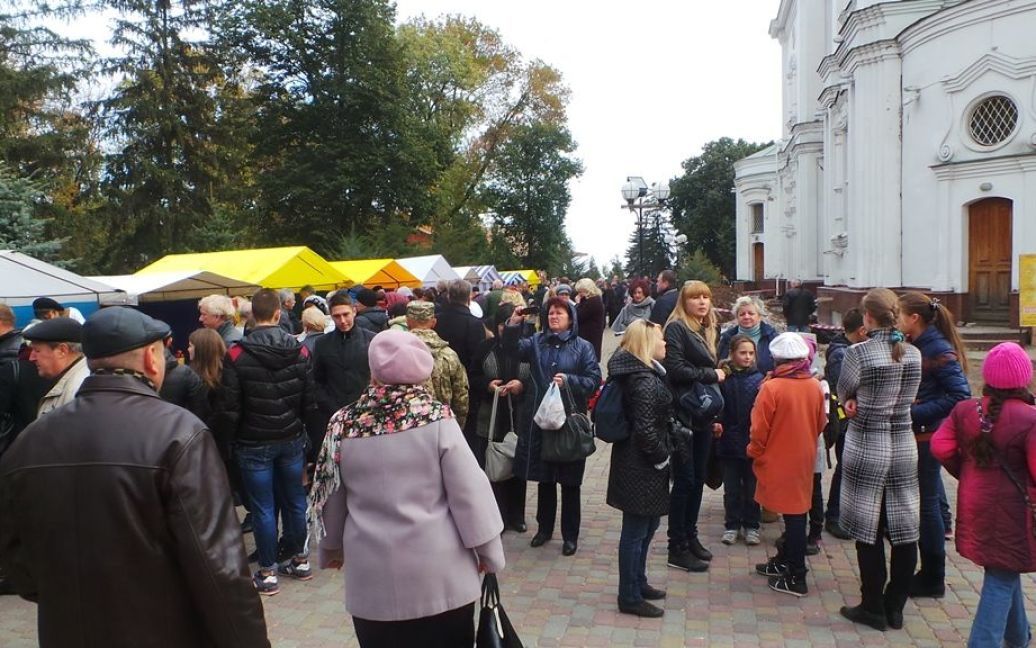 Во время презентации памятника Мазепе в Полтаве / © Громадське ТБ. Полтава