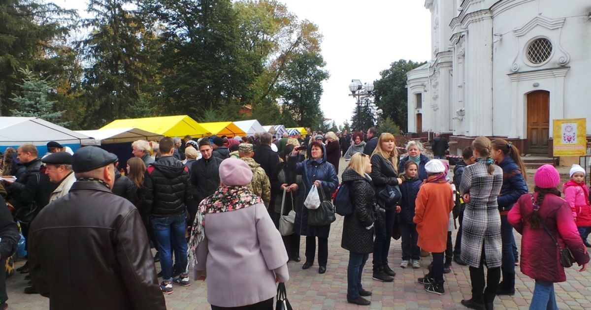 Во время презентации памятника Мазепе в Полтаве / © Громадське ТБ. Полтава