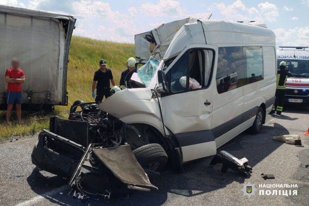 Аварія біля селища Бабанка на Черкащині забрала життя чотирьох осіб / © ГУ Національної поліції в Черкаській області