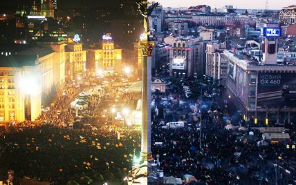 Одне місто - дві революції. Майдан 2004 та 2014 у п'яти фото