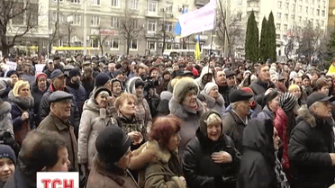 В Кировограде митинговали с беспорядками против переименования города в Ингульск