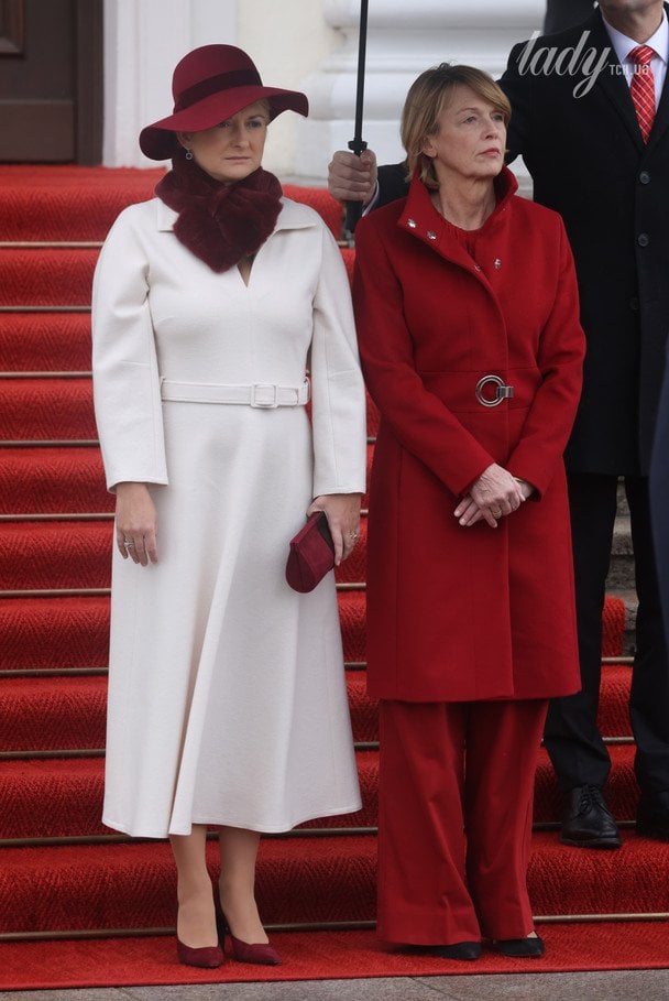 Великая герцогиня Стефания и первая леди Германии Эльке Бюденбендер / © Getty Images