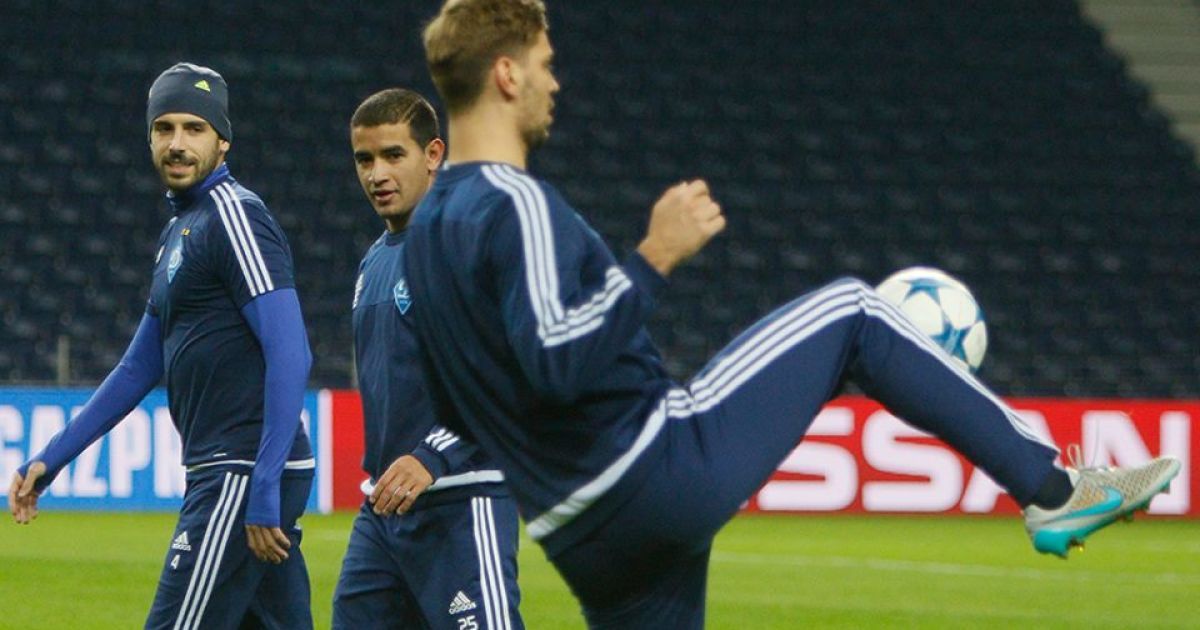 "Динамо" потренировалось на "Драгау". / © ФК Динамо Киев