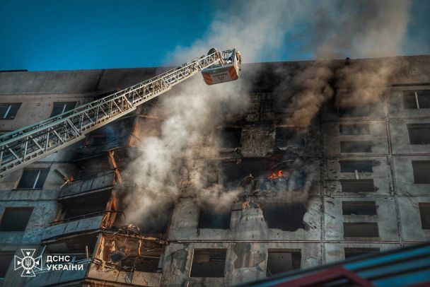 Удар по Харкову 15 вересня Фото: ДСНС / © 