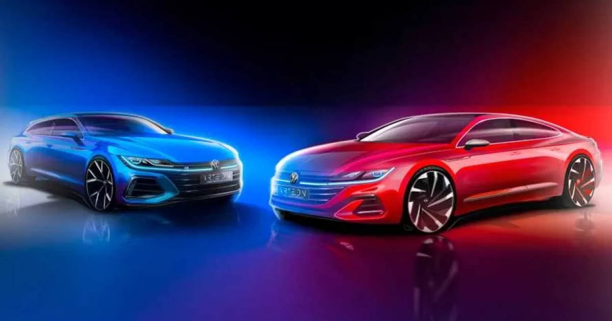 Volkswagen официально рассекретил на тизере универсал и седан Arteon