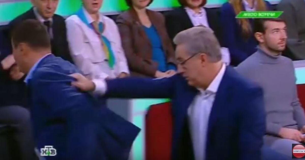 Ведущий НТВ силой вытолкал украинского блогера из эфира за правду о крушении MH17