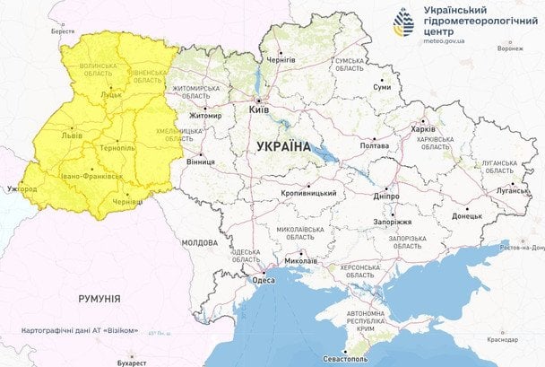 25 липня у західних областях вдень грози / © Укргідрометцентр