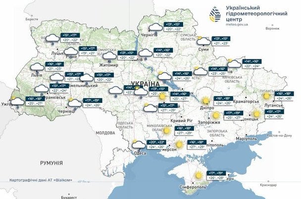 Погода в Украине 7 июля / © Укргидрометцентр