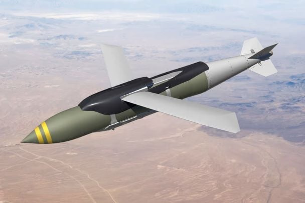 Візуалізація комплекту JDAM-ER, що застосовується до 2000 фунтової бомби. / © Boeing