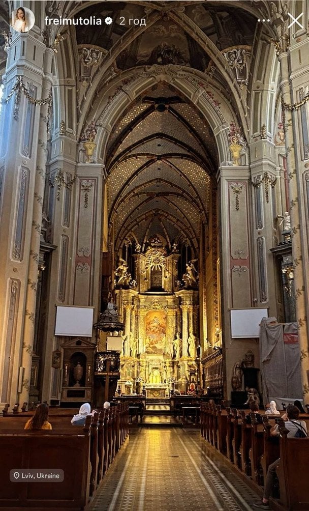 Сторіз Ольги Фреймут / © instagram.com/freimutolia