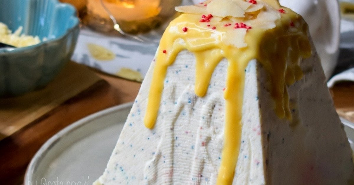 Сирна паска з вишнею tiktok.com/@baking.and.more4u